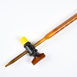 Glass  Burette With Straight Stopcock,Amber Glass,Class A