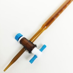 Glass  Burette With PTFE Stopcock,Amber Glass,Class A