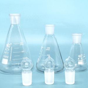 Glass Conical Flask With Standard Ground-in Glass Stopper