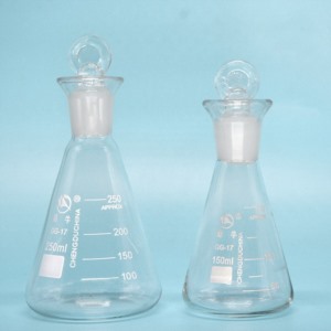 Glass Iodine Flask with Glass Stopper, Class A