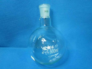 Glass Boiling Flask, Short Neck Round Bottom,Standard Ground Mouth