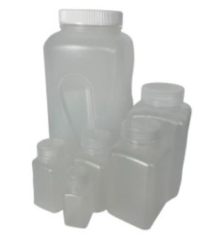 USP Class VI PPCO Square Plastic Bottles,Autoclavable,Non-Sterile,Natural Translucent,Leak Proof