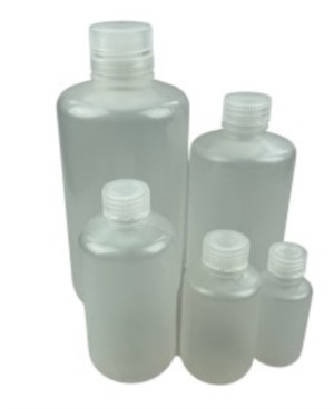 USP Class VI PPCO Narrow Plastic Bottles,Autoclavable,Non-Sterile,Natural Translucent,Leak Proof