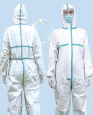 Disposable Sterile Coveralls with Hood, Boots and Taped Seams